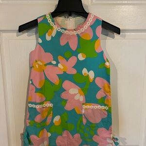 Lilly Pulitzer Floral Dress in Pink and Blue